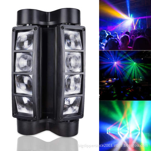 Rotating Moving Head LED Stage Effect Lamp RGBW smart Mini Spider Stage Beam Light for Disco KTV Club Party